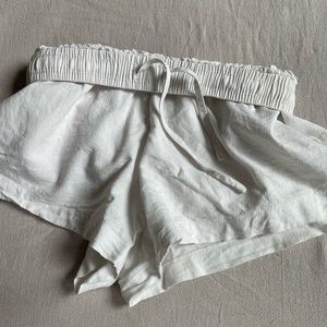 Princess Polly White Beach Shorts